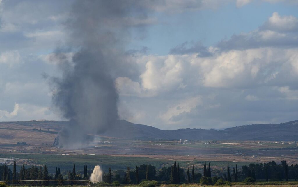 Ataque de Israel en el sur de Líbano. Imagen Europa Press/Contacto/Ayal Margolin