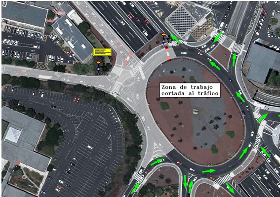 El Cabildo de Tenerife modifica el tráfico para trasladar las cimbras de la Pasarela de Anchieta