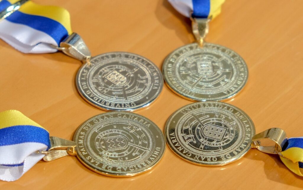 Medallas de la Universidad de Las Palmas de Gran Canaria. Imagen ULPGC