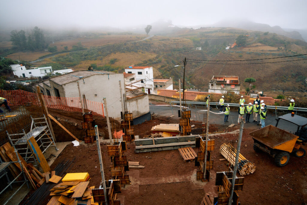 Construcción de siete viviendas protegidas en Caideros de Gáldar. Imagen Gobierno de Canarias