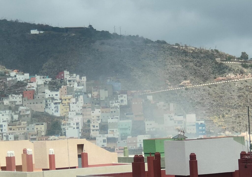 Incendio en el barrio de la salud, en Tenerife. Imagen de archivo