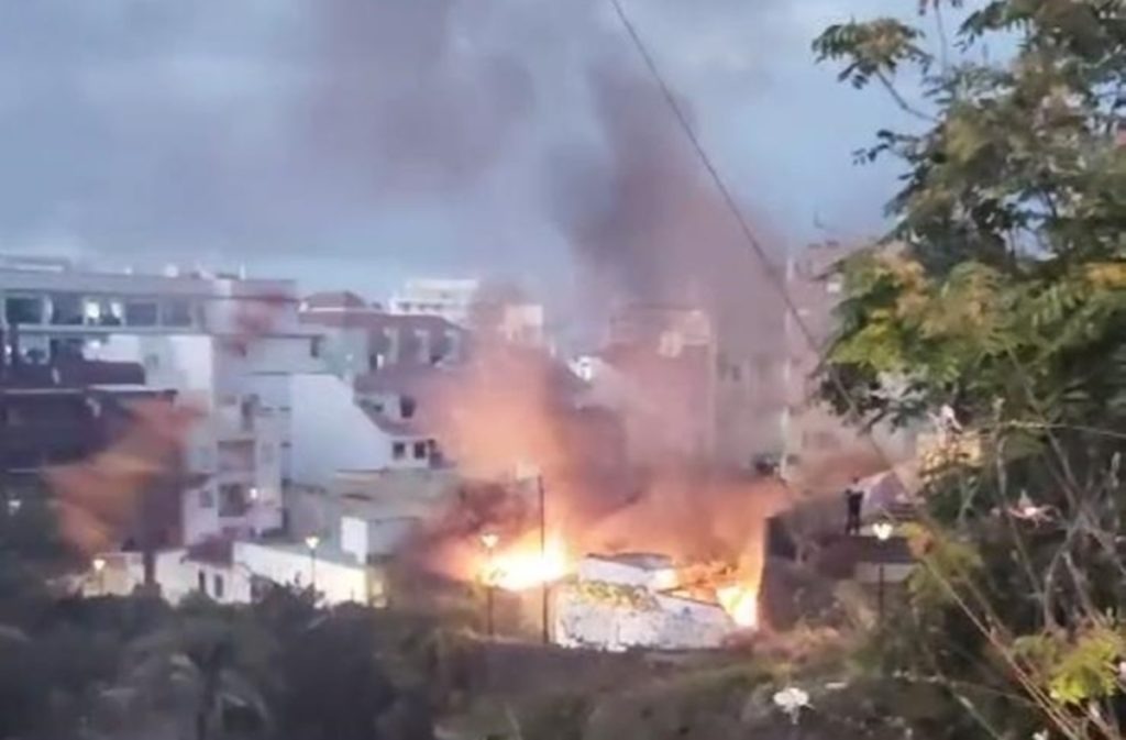 Incendio Puerto de la Cruz