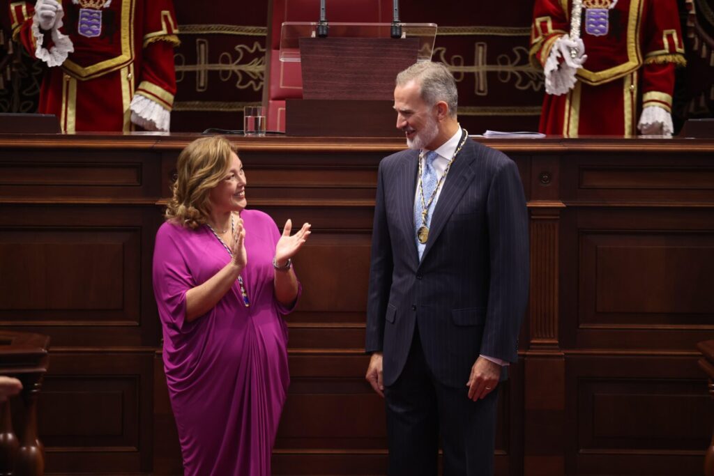 Astrid Pérez y Felipe VI