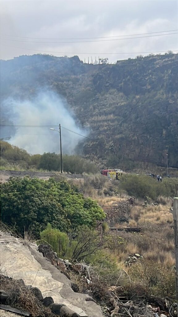 Conato incendio forestal Candelaria