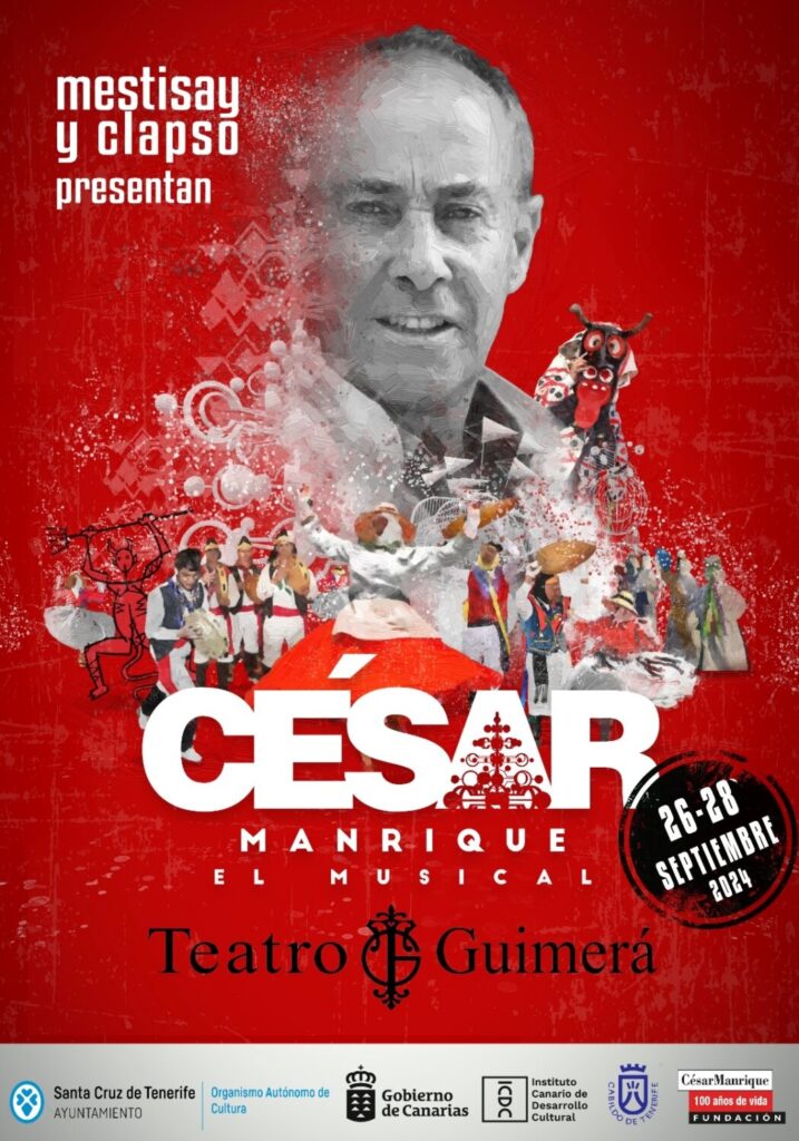 Cartel musical César Manrique Teatro Guimerá Santa Cruz de Tenerife 