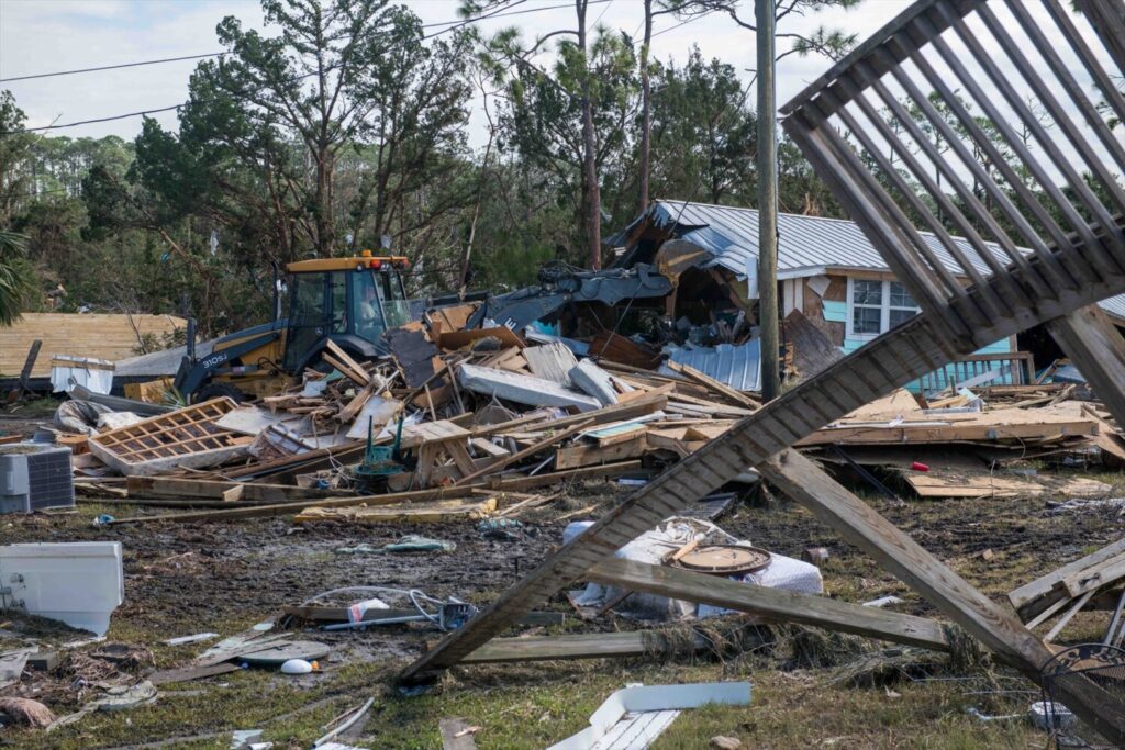 Imagen de los destrozos ocasionados en Florida, Estados Unidos, tras el paso del huracán Helene / Europa Press 