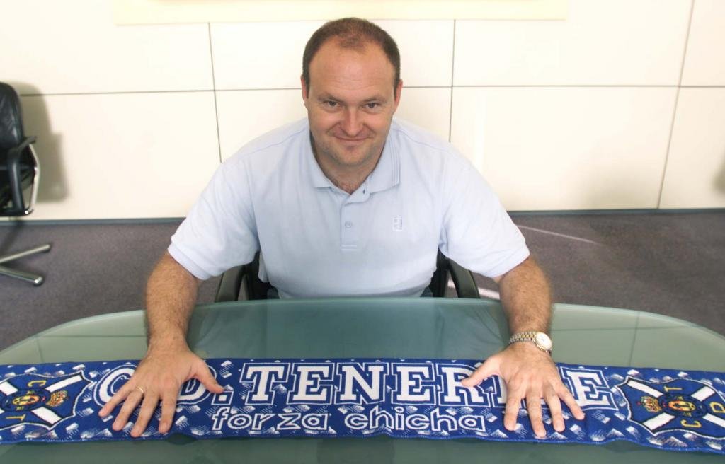 Pepe Mel durante su etapa como entrenador del CD Tenerife