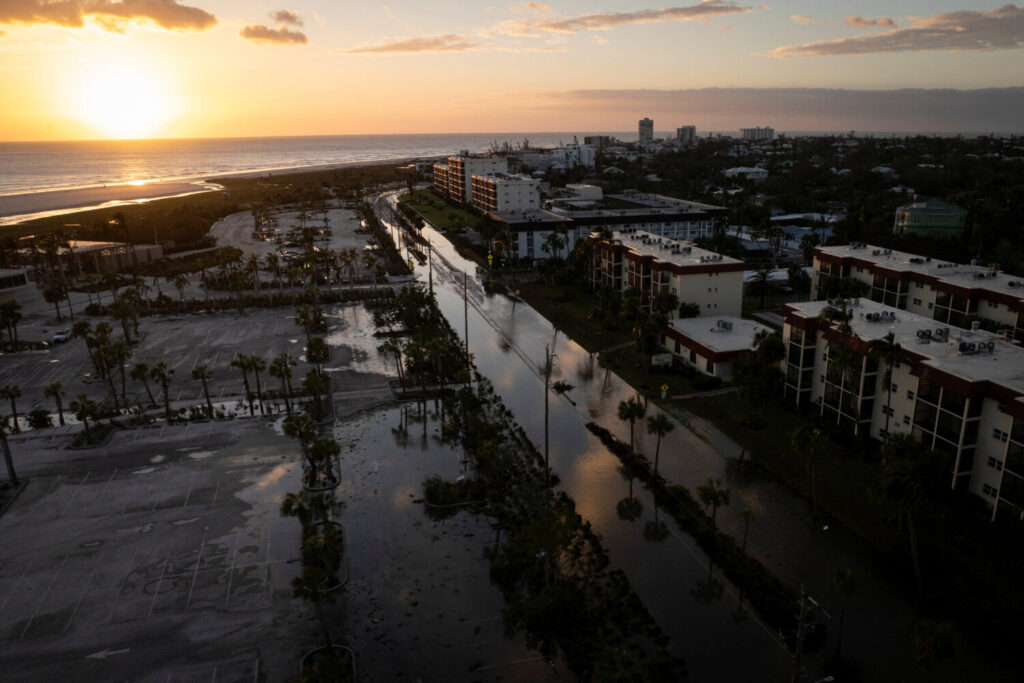 Siesta Key, Florida, fotografiada mediante un dron.