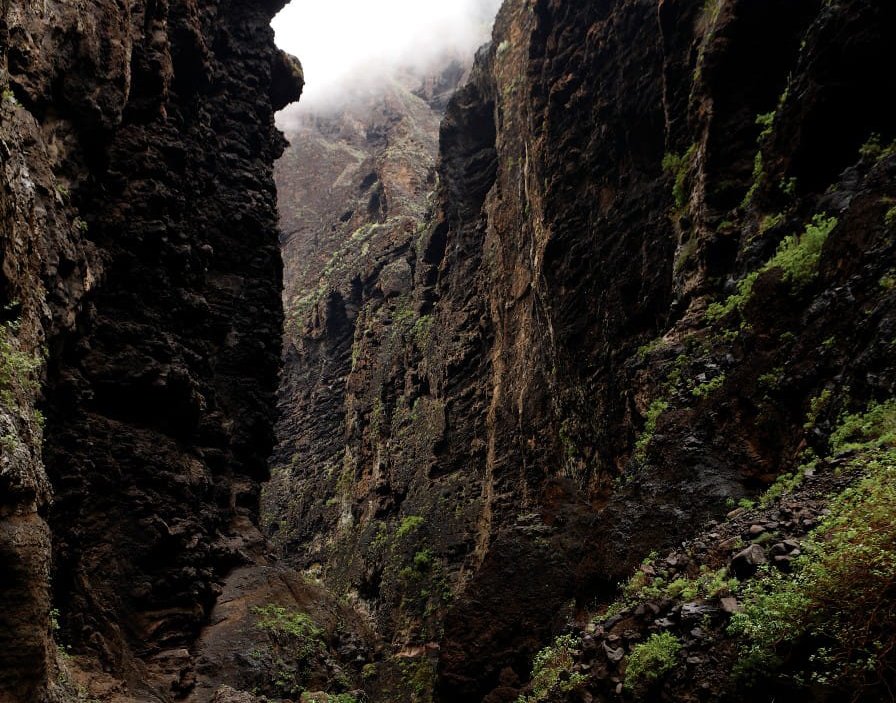 Cierran el Barranco de Masca, Tenerife, por un pequeño desprendimiento de rocas