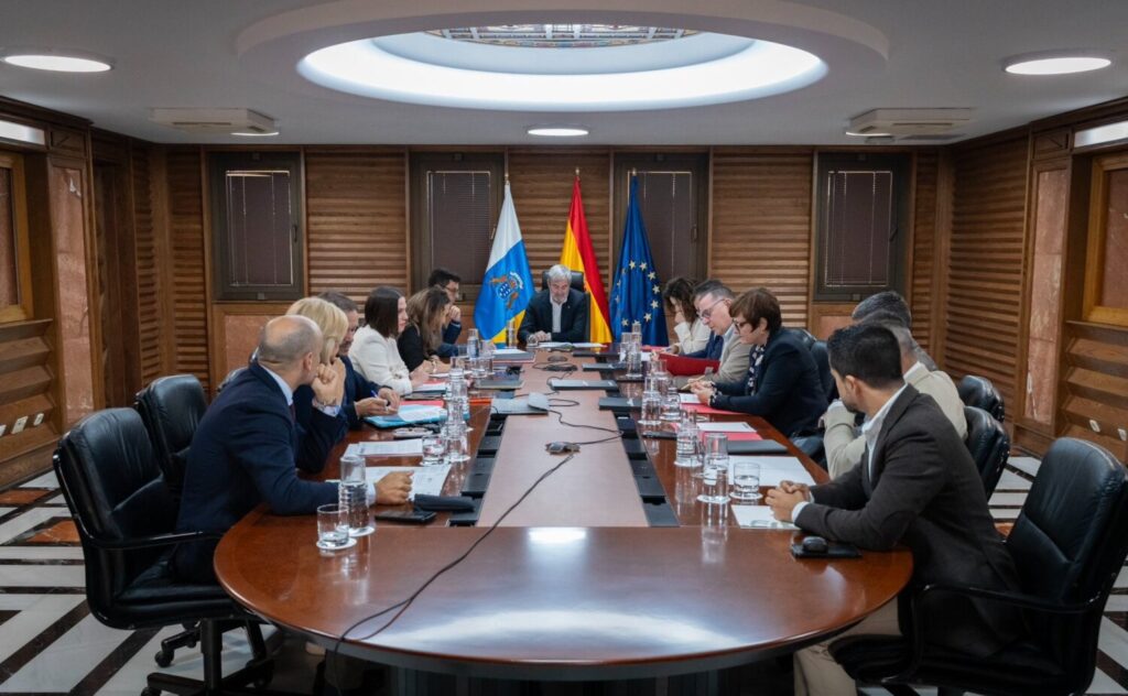 Canarias solicita al Estado que pida ayuda de emergencia a la UE. Imagen: Consejo de Gobierno