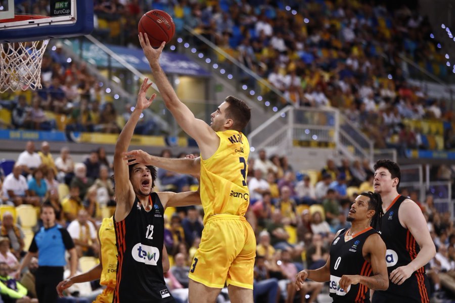 Victoria contundente ante el Ratiopharm Ulm en el Gran Canaria Arena. Imagen Dreamland Gran Canaria