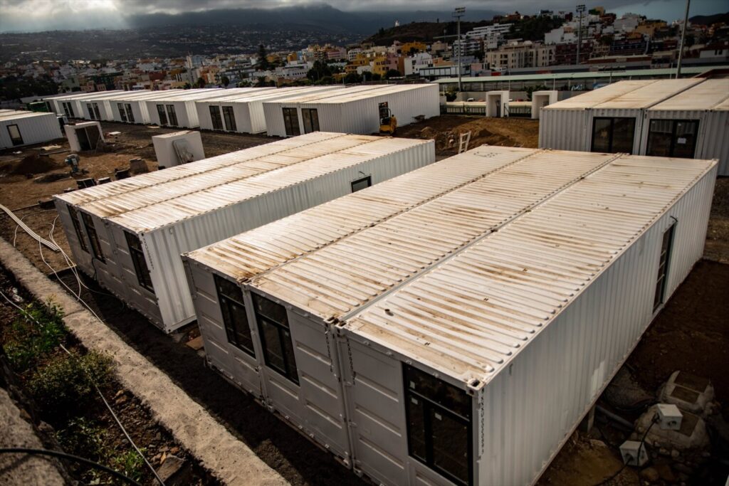 Viviendas contenedor en La Palma. Imagen de recurso Europa Press