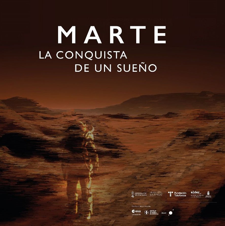 Cartel de la exposición “Marte. La conquista de un sueño” que estrena el Museo Elder de Las Palmas de Gran Canaria