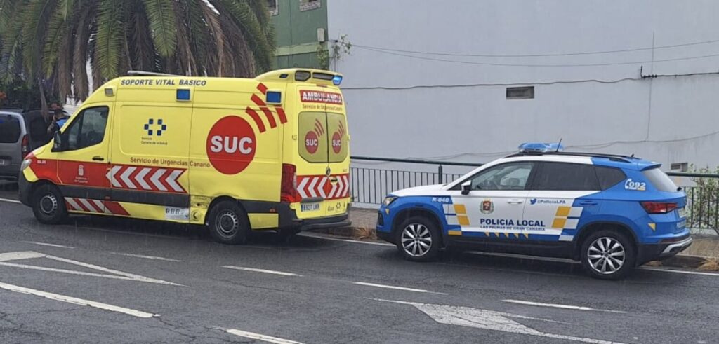 Dos personas resultaron heridas leve tras el choque de una ambulancia del SUC y un conductor ebrio en Las Palmas de Gran Canaria / Archivo 