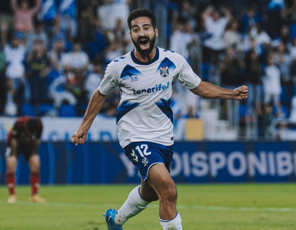 Rubén Alves, autor del gol de la victoria. Imagen CD Tenerife