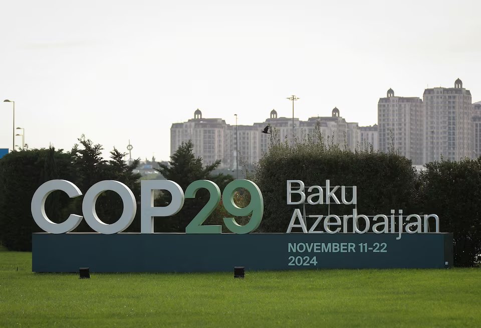 Cumbre del clima en Bakú, Azerbaiyán. Imagen Reuters