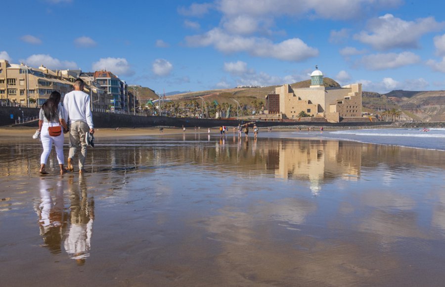 Zona de la Cícer en la playa de Las Canteras