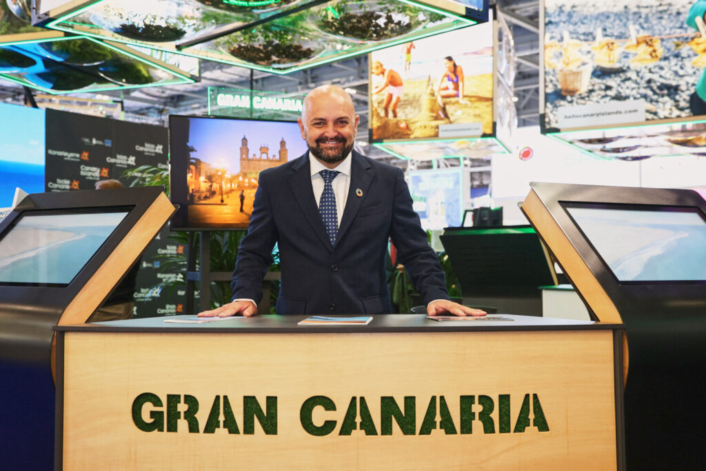 Canarias presente un año más en la World Travel Market. Stand de Turismo de Gran Canaria/ Turismo de Gran Canaria.