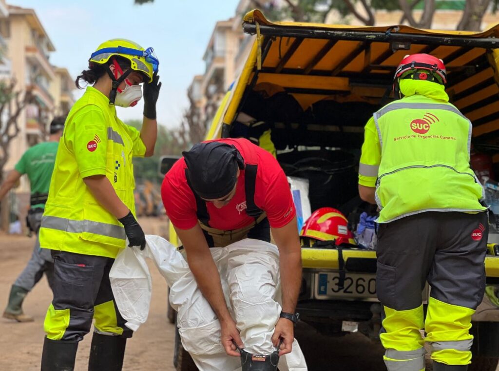 Dispositivo de emergencias canario en Valencia/Gobierno de Canarias