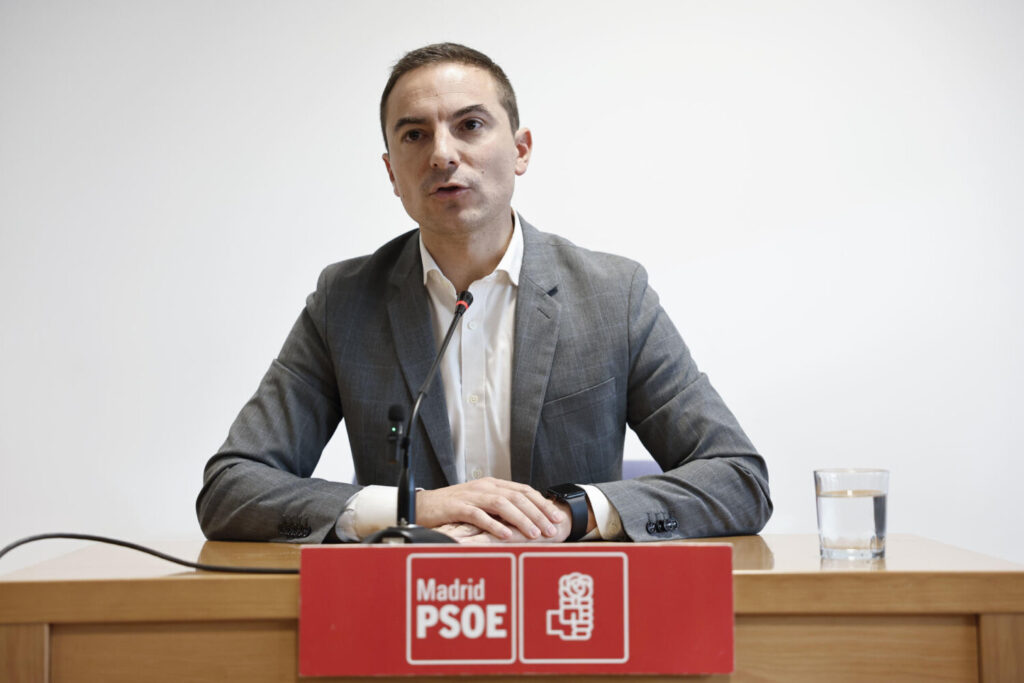 El secretario general del PSOE-M, Juan Lobato. EFE/ Sergio Pérez