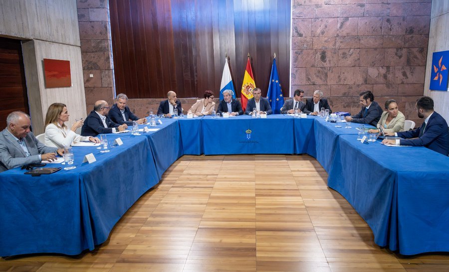 Reunión del Pacto Canario por la Migración. Imagen Presidencia del Gobierno