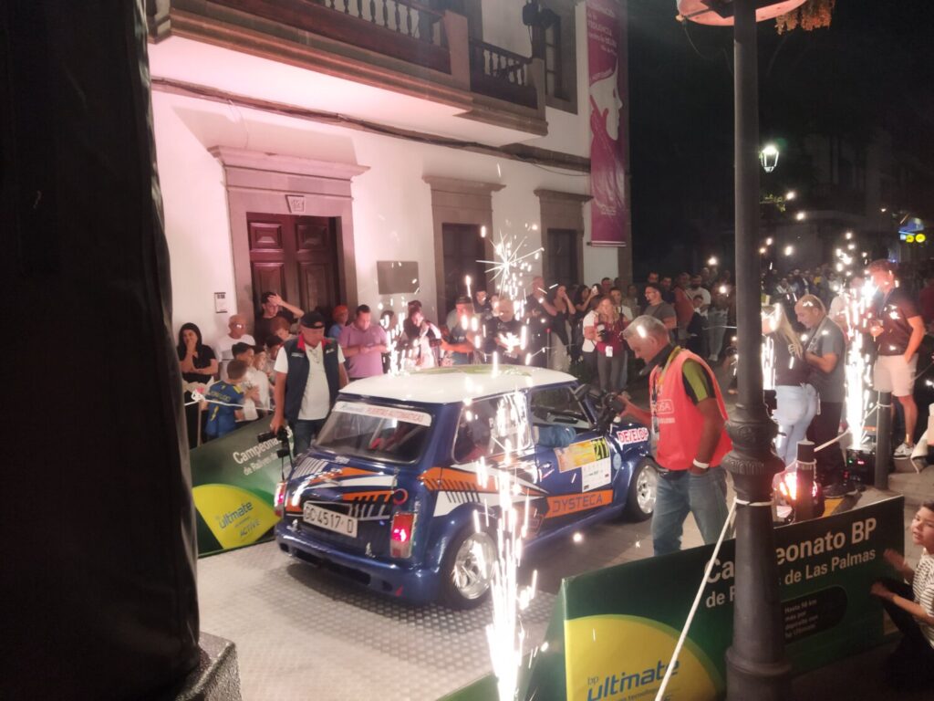 Momento de la ceremonia de salida del Rallye Comarca Norte Gran Canaria