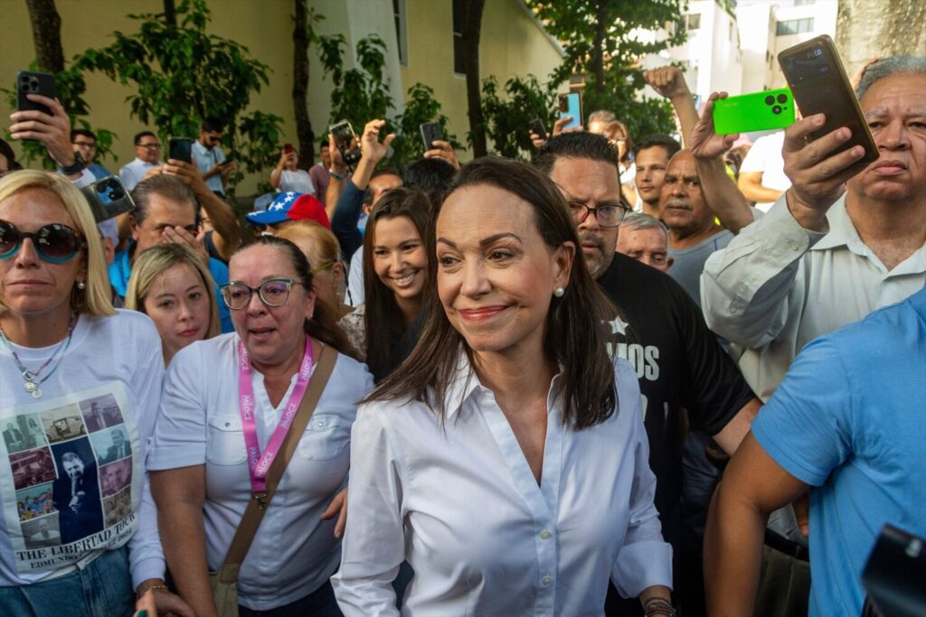 La dirigente opositora de Venezuela, María Corina Machado. Imgen Jimmy Villalta / Zuma Press / ContactoPhoto