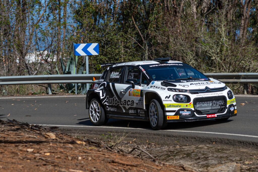 Mundialito canario de rallye. Imagen: Miguel Suárez con su Citroen C3