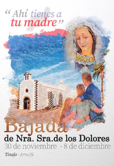 Portada del programa de la Bajada de la Virgen de Lanzarote 2024 