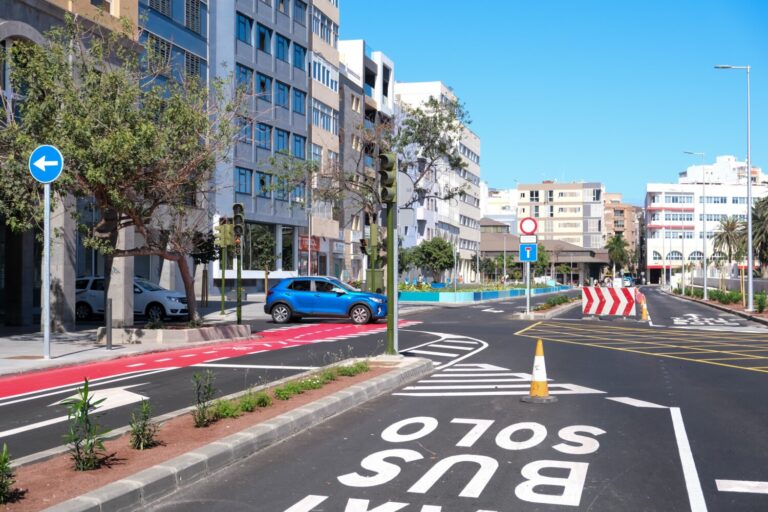 Avances en las obras de la MetroGuagua en Las Palmas de Gran Canaria