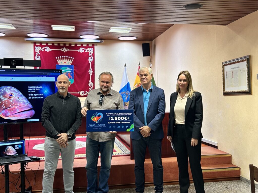 Juan Ramón Marcelino gana el Open Fotosub Online isla de El Hierro. Entrega de Premios de la 7ª edición del Open Fotosub Online isla de El Hierro/ Cabildo de El Hierro.