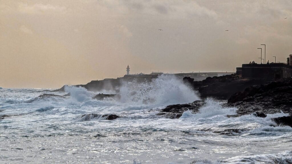 El Tiempo. Estado del mar. Imagen cedida por Antonio Rico. Telde, Gran Canaria