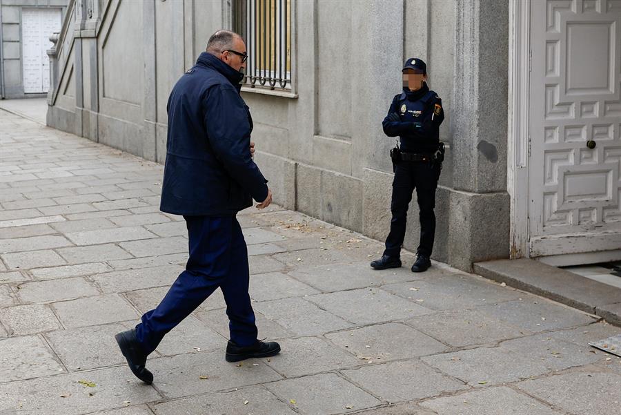 Koldo García, durante años asesor del exministro José Luis Ábalos, a su declara en el Tribunal Supremo. Imagen EFE