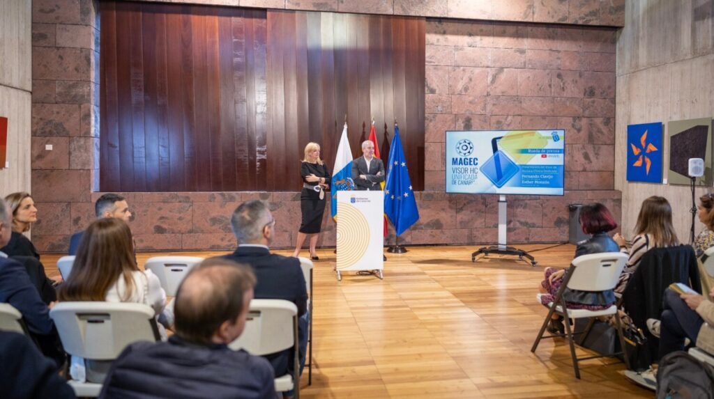 Acto de presentación del Visor de la Historia Clínica Unificada. Imagen Gobierno de Canarias