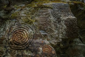 Imagen de algunos petroglifos de La Palma