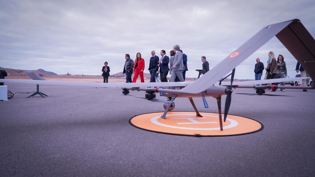 Presentación del dron. Imagen Gobierno de Canarias