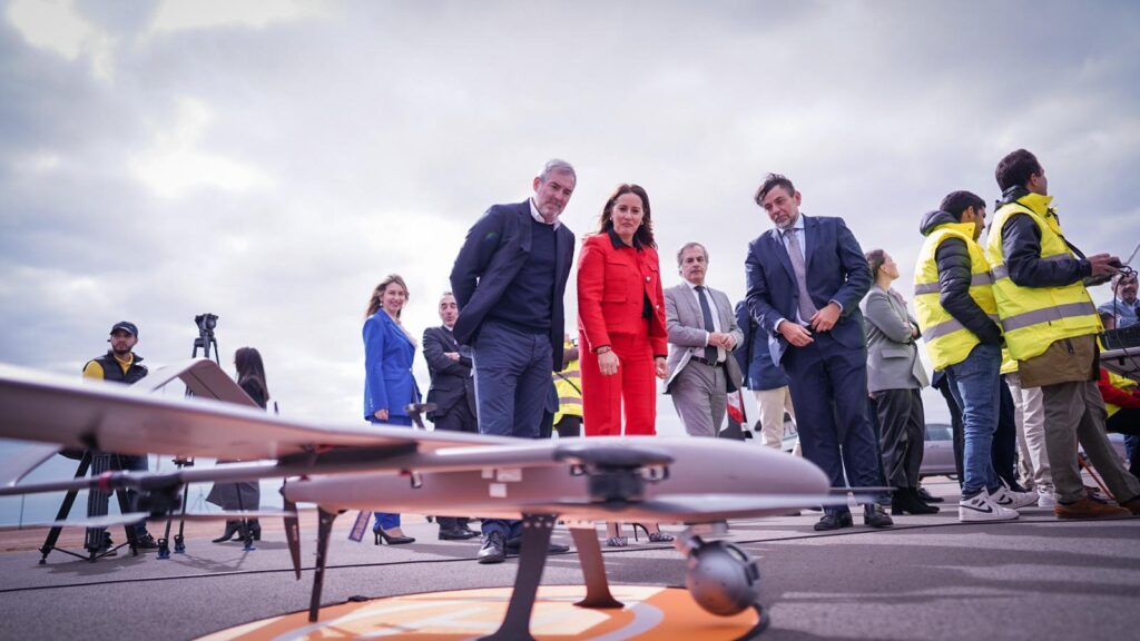 Presentación del dron. Imagen Gobierno de Canarias