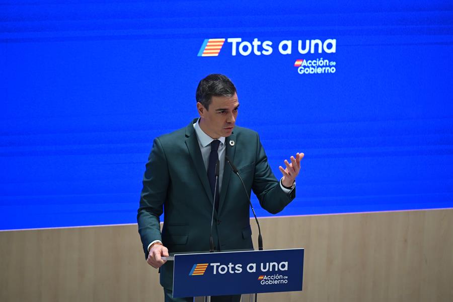 Pedro Sánchez, presidente del Gobierno, en la Ferian Internacional de Turismo, Fitur 2025. Imagen EFE