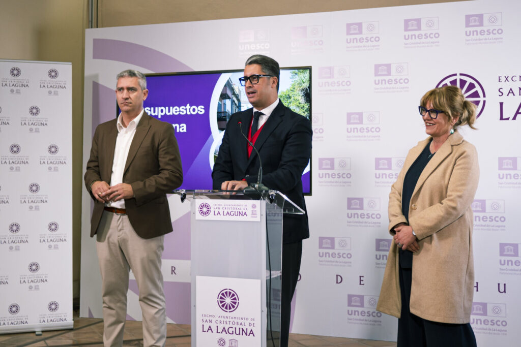 La Laguna presenta un proyecto de presupuesto de 226 millones de euros. Presentación del Presupuesto de 2025 del Ayuntamiento de San Cristóbal de La Laguna/ Ayuntamiento de San Cristóbal de La Laguna.