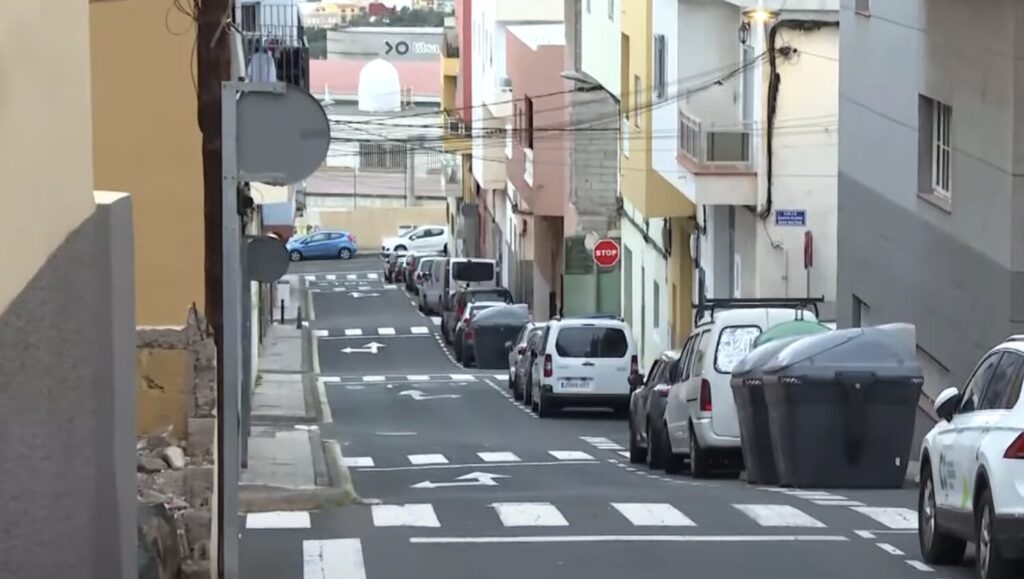 Barrio de San Matías en La Laguna, Tenerife, en el lugar donde se produjo la agresión, esta mañana / RTVC