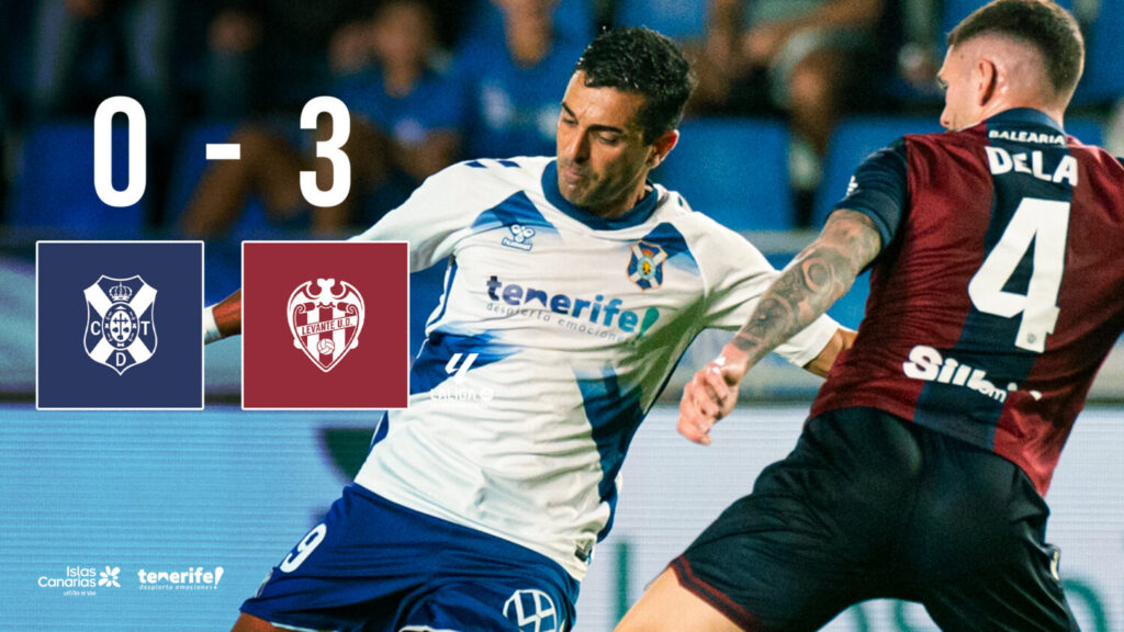 Derrota del CD Tenerife ante el Levante UD