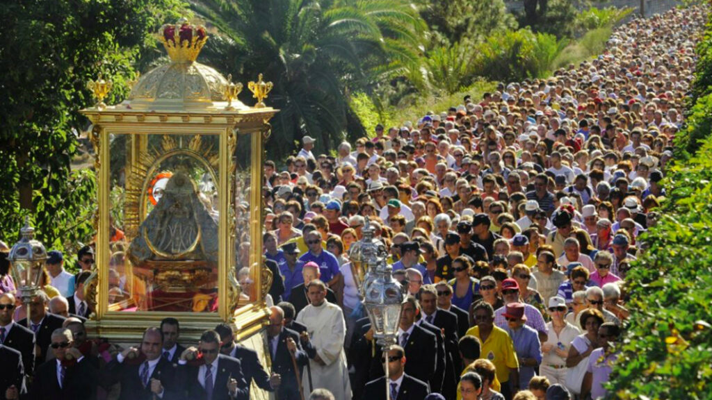 Bajada de la Virgen de Las Nieves. Imagen: Cabildo de La Palma