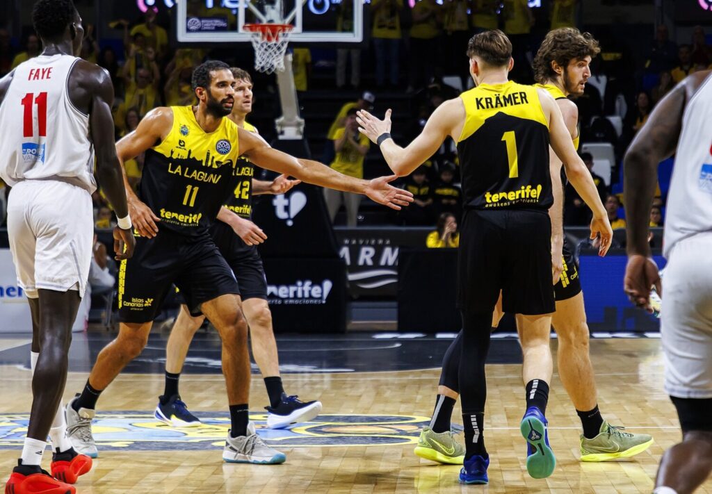 La Laguna Tenerife afronta su segundo partido del Top 16 de la Liga de Campeones FIBA. Imagen La Laguna Tenerife