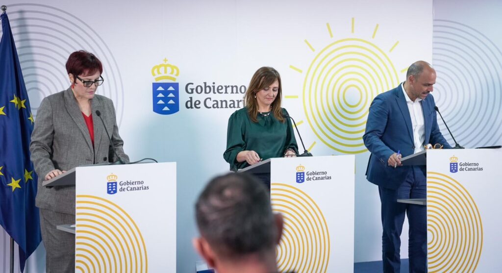 Se aprueba el informe de la Ley de Seguridad de Canarias. Rueda de Prensa tras el Consejo de Gobierno de Canarias/ Presidencia de Gobierno