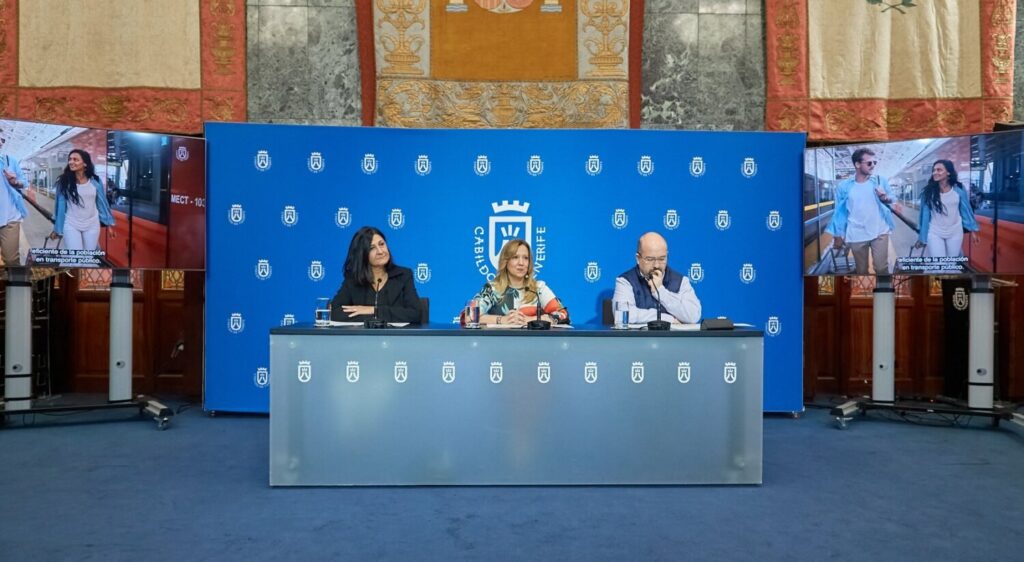 Rueda de prensa de presentación de los participantes en el Concurso de Ideas del Tren del Norte. Imagen: Cabildo de Tenerife