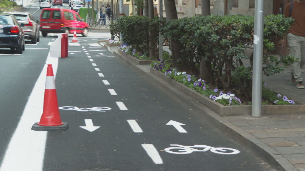 Carril bici en Santa Cruz de Tenerife