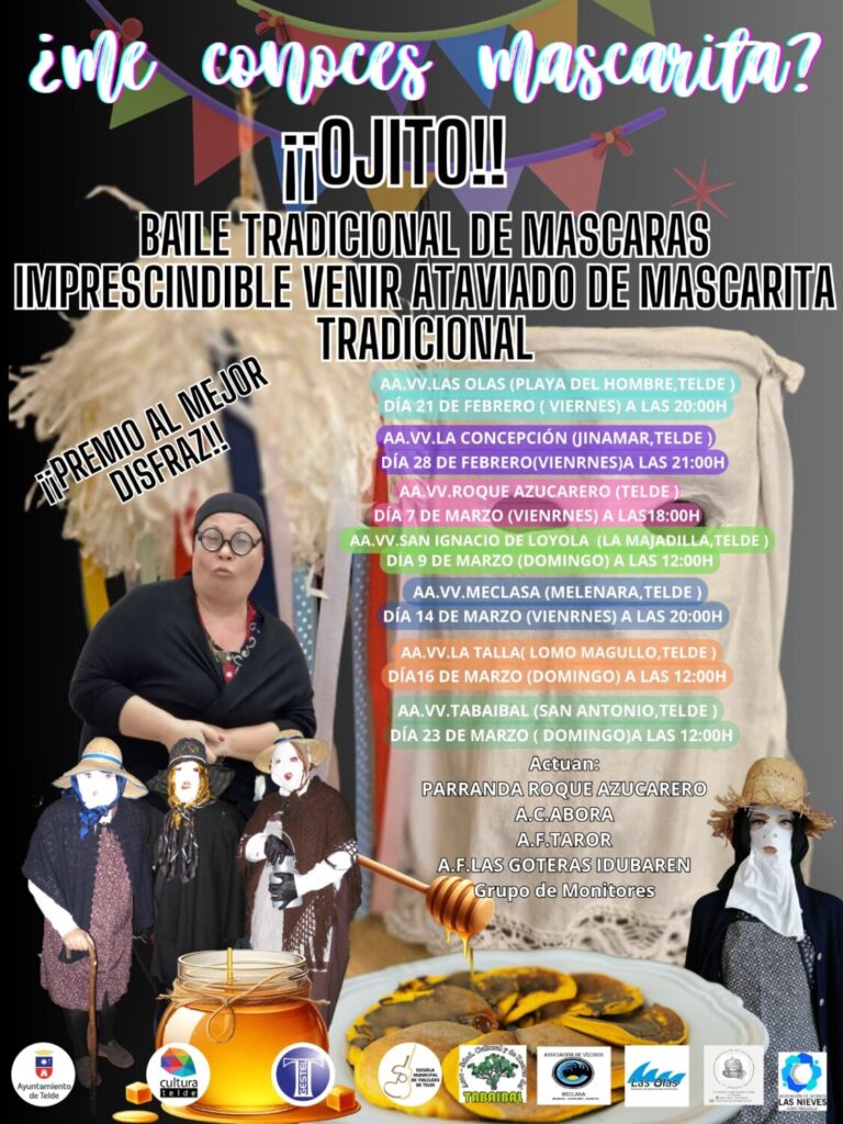 El Carnaval Tradicional de Telde pone en valor la cultura popular canaria. Cartel del Carnaval de Telde/ Ayuntamiento de Telde