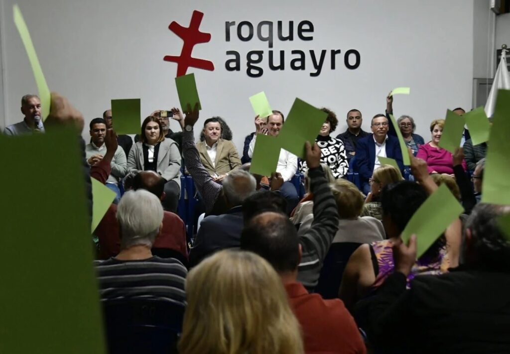 Roque Aguayro aprobó este lunes romper sus relaciones con Nueva Canarias / Imagen X Teodoro Sosa 