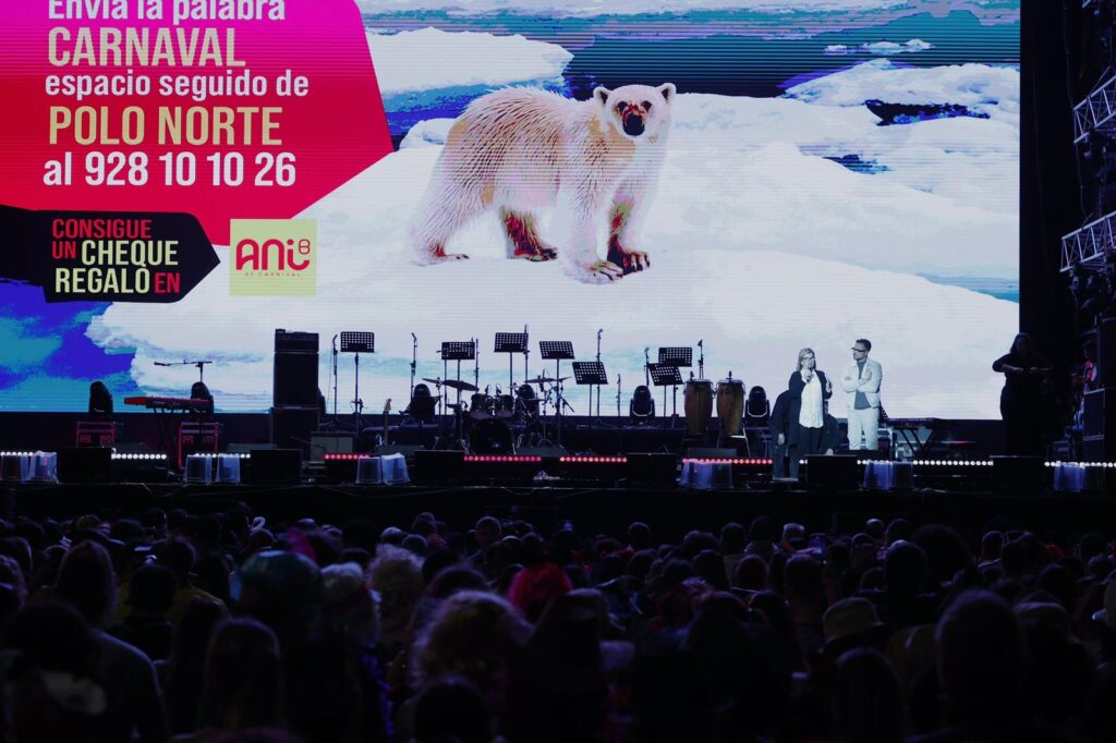 En la imagen, la presentación de las alegoría Polo Norte,  propuestaspara el Carnaval de Las Palmas de Gran Canaria 2026. Fotografía: Ayuntamiento de Las Palmas de Gran Canaria