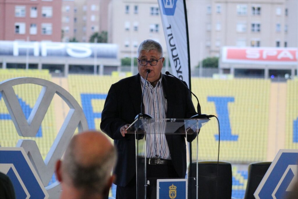 José Juan Arencibia premiado con un Roque Nublo Deportivo. (ARCHIVO) Presidente de la Federación Interinsular de Fútbol de Las Palmas (FIFLP), José Juan Arencibia / FEDERACIÓN INTERINSULAR DE FÚTBOL DE LAS PALMAS.